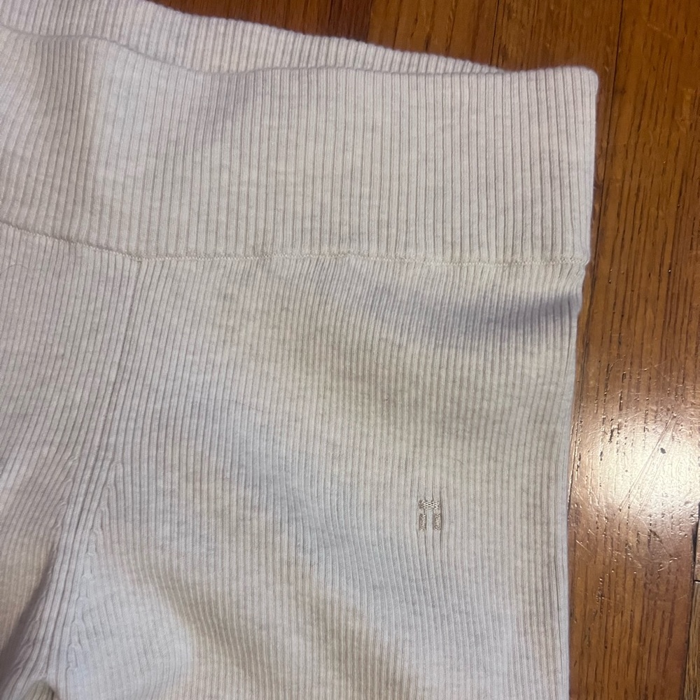 Tommy John White Ribbed Pajama Bottoms